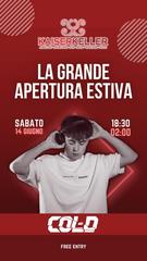 GRANDE APERTURA ESTIVA