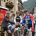 Morandini, Piller and Auckland - postrace handshake