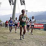 The difficult up-hill to Cavalese - Lagorai Mountains on background