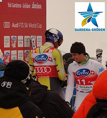Aksel Lund Svindal e Matteo Marsaglia Coppa del mondo di sci alpino FIS Val Gardena
