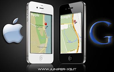 Mappe Apple e mappe Google al confronto