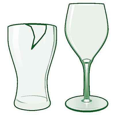 bicchieri in cristallo