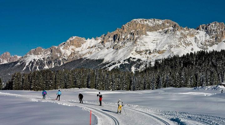 Cross-country skiing in the Fiemme Valley -Trentino