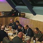 Personaggi famosi sport, spettacolo e cultura - Ufficiali dei Vigili  del fuoco e corpo dei carabbinieri ospiti alla cena di gala per i campionati italiani dei vigili del fuoco al Gran tobià presso Hotel Caminetto di canazei