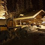 Esperienze ed emozioni Union Hotels Canazei - Sauna esterna Cottege hotel Villetta Maria pian trevisan Canazei val di fassa