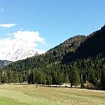 Le dolomiti in Val di Fassa - Veduta del Gran Vernel gruppo  della Marmolada da Canazei val di fassa.