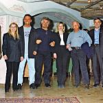 Personaggi famosi sport, spettacolo e cultura - Comico Beppe grillo e il cantautore Gino Paoli. Hotel Dolomiti in centro a Canazei val di fassa.