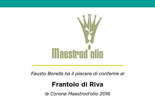 Corona Maestrod'olio per Uliva DOP Garda Trentino